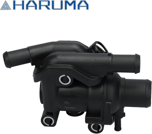 HARUMA 902-201 Engine Coolant Thermostat w/Water Outlet Housing Assembly 2000-2004 for Mazda Tribute for Ford Focus Escape in Kuwait