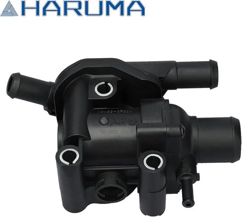 HARUMA 902-201 Engine Coolant Thermostat w/Water Outlet Housing Assembly 2000-2004 for Mazda Tribute for Ford Focus Escape in Kuwait