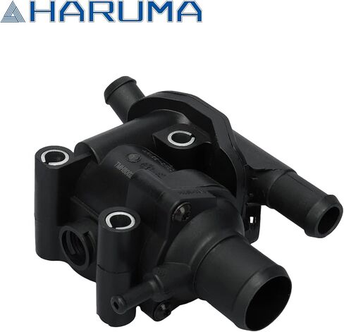HARUMA 902-201 Engine Coolant Thermostat w/Water Outlet Housing Assembly 2000-2004 for Mazda Tribute for Ford Focus Escape in Kuwait