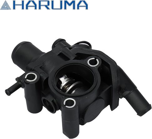 HARUMA 902-201 Engine Coolant Thermostat w/Water Outlet Housing Assembly 2000-2004 for Mazda Tribute for Ford Focus Escape in Kuwait