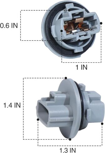 2PCS Socket Plug Front Turn Signal Light Bulb Socket Fit for Toyota Tacoma Tundra Replacement OEM 90075-60060 in Saudi Arabia