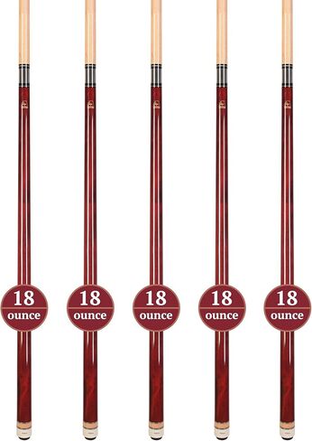 مجموعة ASKA من قطعتين من أعواد البلياردو غير الملفوفة L3، مقاس 58 بوصة من خشب القيقب الكندي الصلب، طرف من الجلد الصلب مقاس 13 مم، اختيار من الألوان in Kuwait