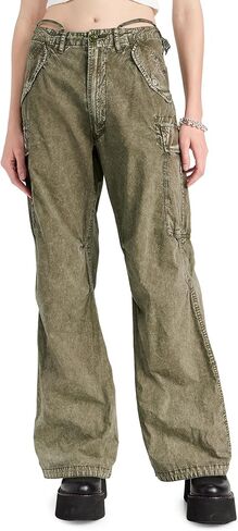 بنطال كارجو نسائي واسع الساق R13 in Kuwait