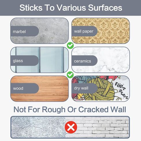 Door Knob Wall Protector 6pcs, Door Stopper Wall Protector with Strong Self Adhesive, Soft Silencer Door Bumpers for Home and Office in Saudi Arabia