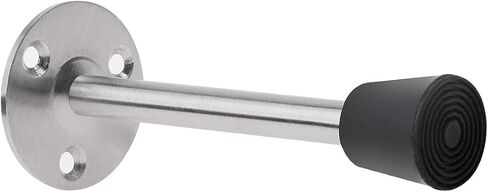 Saim Door Stop Wall Mount 4.5inch 201 Stainless Steel Door Stopper Protective Door and Wall Rubber Tip Design Mute in Saudi Arabia