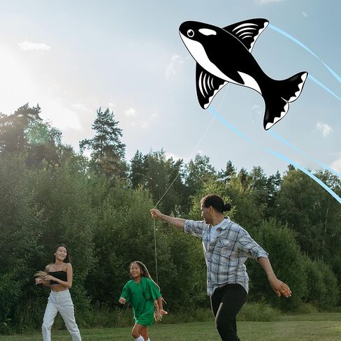 JEKOSEN 2022 New Kites for Kids Toddlers Adults Easy to Fly with Tails Beach Kites with 330ft String for Beginners Boys Girls Kite for Family Outdoor Toy Activites in Saudi Arabia