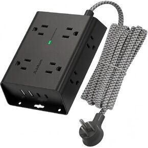 Addtam Surge Protector Power Strip with 8 Outlets and 4 USB Ports (2 USB C) in Saudi Arabia