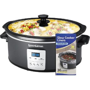 7 Quart Programmable Slow Cooker, Large Size Serves 8+ People in Kuwait