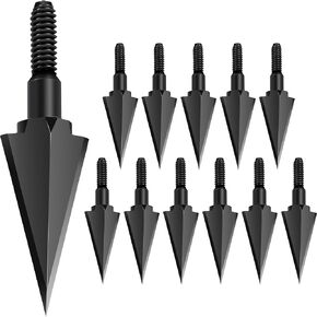 SUNYA Broadheads 100/120/125/150 Grain Traditional Archery Arrow Tips for Compound, Recurve Bow & Crossbow, Pack of 12 in Kuwait