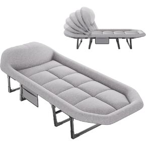 DUMOS Camping Cot, Camping Bed with Mattress, Foldable Bed in Saudi Arabia