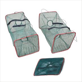 Fishing net Trap Foldable Crawfish Bait Trap nets 3 Pack in Saudi Arabia