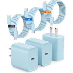 شاحن iPhone 17 16 15 شحن سريع 3 عبوات شاحن USB C شاحن من النوع C in Saudi Arabia