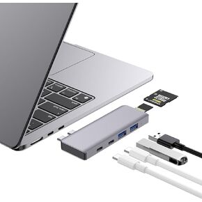 USB C Hub, 8 in 2 USB Adapter Thunderbolt 4 HDMI for MacBook Air/Pro M1-M5 in Saudi Arabia