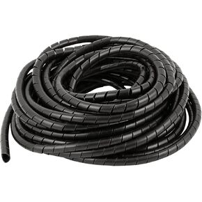 20 Ft Spiral Cable Wrap – 1/2 inch Diameter, PE Wire Organizer for Computer, TV, Office & Automotive Cords – Cut-to-Length, Reusable Bundle Sleeve for Home Electronics & Workshop (1/2Inch) in Saudi Arabia