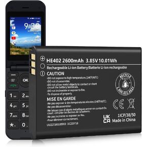 SHENMZ 2600mAh HE402 Battery for Nokia 2780 Flip/AT&T Flex in Kuwait
