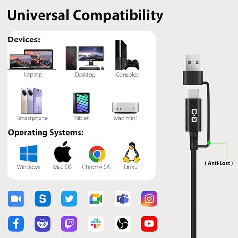 USB Conference Microphone for PC & Mobile Device, AI Noise Reduction in Kuwait