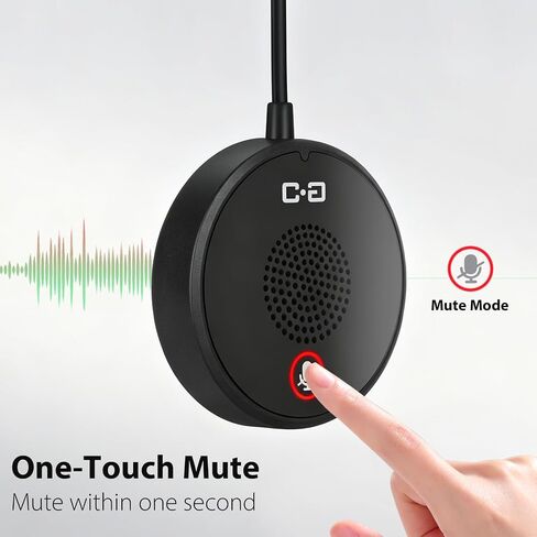 USB Conference Microphone for PC & Mobile Device, AI Noise Reduction in Kuwait