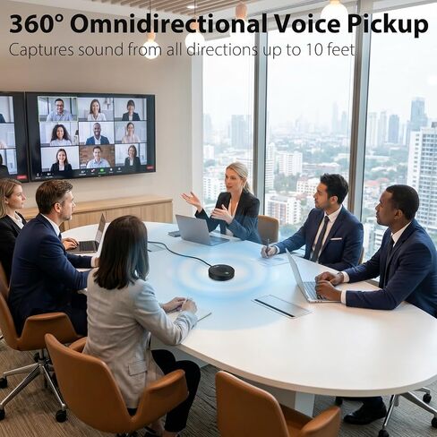 USB Conference Microphone for PC & Mobile Device, AI Noise Reduction in Kuwait