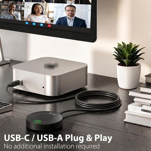 USB Conference Microphone for PC & Mobile Device, AI Noise Reduction in Kuwait
