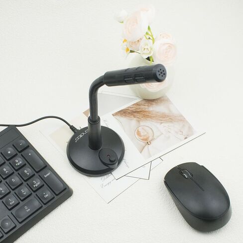 LANDIBO USB Microphone, Plug and Play Desktop Laptop gooseneck Microphone, Suitable for Games, conferences, Streaming, and Tutorials K050 Recording, podcasting, Gaming, and Online Chat in Saudi Arabia