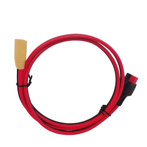 شحن البطارية XT90 أنثى إلى كابل موصل 45A 1 متر PVC | غطاء PVC موصل نحاسي لأسلاك صندوق البطارية، واستخدام المصدر المحمول، وإعدادات الشحن وتوجيه القطبية in Kuwait