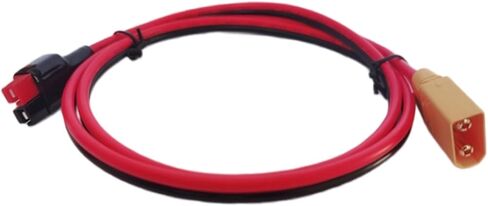 كابل طاقة الإدخال المباشر XT90 ذكر إلى موصل 45A 12AWG 1M | الأسلاك النحاسية، طلاء PVC، موصلات مناسبة للمقبس، مجموعات خارجية in Kuwait