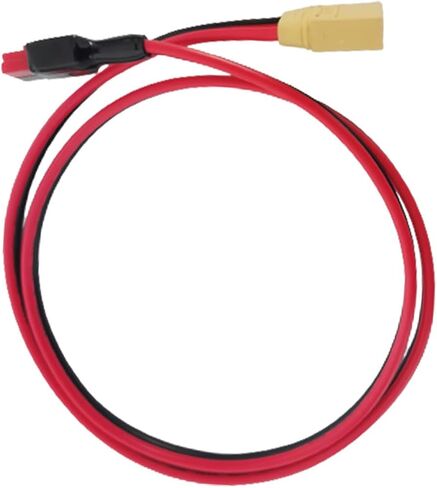 كابل طاقة الإدخال المباشر XT90 ذكر إلى موصل 45A 12AWG 1M | الأسلاك النحاسية، طلاء PVC، موصلات مناسبة للمقبس، مجموعات خارجية in Kuwait