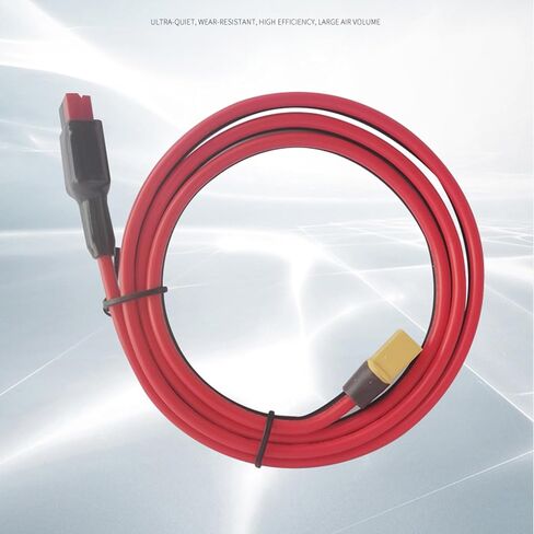 كابل محول بطارية 100 سم مع قابس ذكر أصفر | موصل 45A، سلك نحاسي معلب 12 AWG لترتيبات إدخال المولدات المحمولة in Kuwait