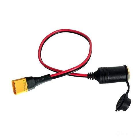 كابل توصيل الطاقة المحمول مع مقبس السيارة، رأس ذكر 1.5 متر | غطاء PVC نحاسي 12AWG لاستخدام معدات الطاقة الشمسية in Kuwait