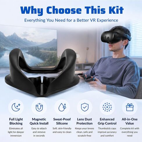 Quest Pro Light Blocker Silicone Facial Interface in Saudi Arabia