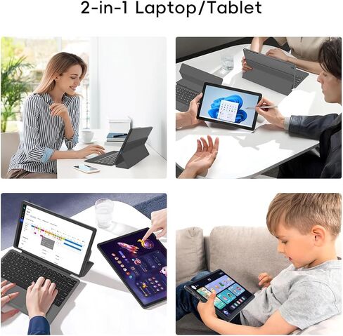 2-in-1 Laptop/Tablet (2026), 1-Year Office 365, 10.1" FHD IPS Touchscreen in Kuwait