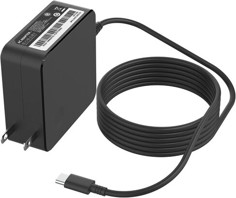 65W USB C Laptop Charger Compatible with Lenovo Thinkpad T14 T15 Yoga ThinkBook 14 16 Chromebook Computer Type C Fast Charging Power Supply Adapter Cord in Saudi Arabia