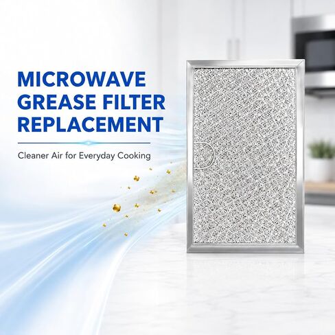 Hedday WB06X10608 Microwave Grease Filter Replacement 5.12 x 7.64 ", 4 Pack in Kuwait