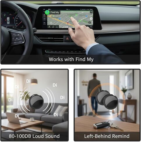 2 Pack GPS Tracker for Vehicles for Apple Find My iOS Only No Monthly Fee in Saudi Arabia