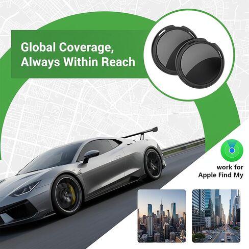 2 Pack GPS Tracker for Vehicles for Apple Find My iOS Only No Monthly Fee in Saudi Arabia