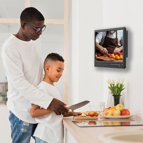 Feihe 14 Inch TV Built-in DVD Player, HD Flat Screen Small TV DVD Player Combo with ATSC Tuner/HDMI/USB/AV/VGA Input, Suitable for Kitchen Bedroom RV Camper in Kuwait