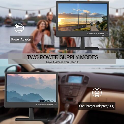 Feihe 14 Inch TV Built-in DVD Player, HD Flat Screen Small TV DVD Player Combo with ATSC Tuner/HDMI/USB/AV/VGA Input, Suitable for Kitchen Bedroom RV Camper in Kuwait