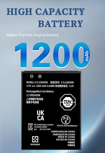 Battery Replacement for TI-84 Plus CE, Battery for TI-84 Plus CE C Graphing Calculator, TI NSpire CX/CX II/CX CAS, P11P35-11-N01 & 3.7L12005SPA, Includes Tool Kit,Fix Power & OS Validation Errors in Saudi Arabia
