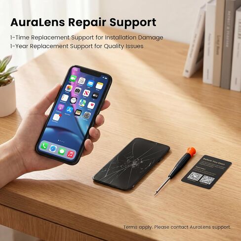 طقم استبدال شاشة AuraLens لهاتف iPhone XR، مجموعة شاشة LCD تعمل باللمس in Saudi Arabia
