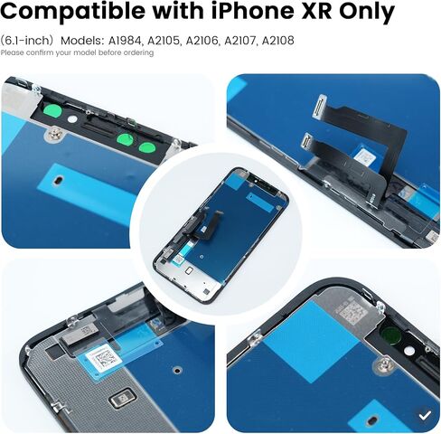 طقم استبدال شاشة AuraLens لهاتف iPhone XR، مجموعة شاشة LCD تعمل باللمس in Saudi Arabia