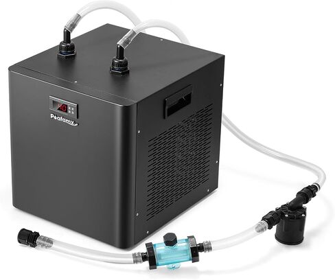 Poafamx 1/2HP Water Chiller for Cold Plunge, Ice Bath Chiller Kit 132Gal in Kuwait