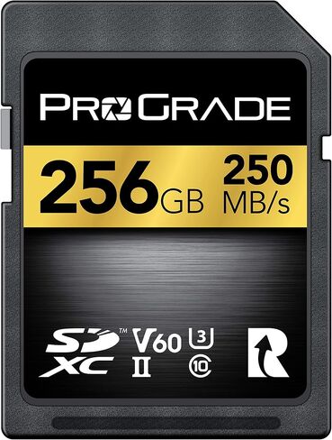 بطاقة الذاكرة الذهبية ProGrade SDXC UHS-II V60 الذهبية (128 جيجابايت) in Kuwait