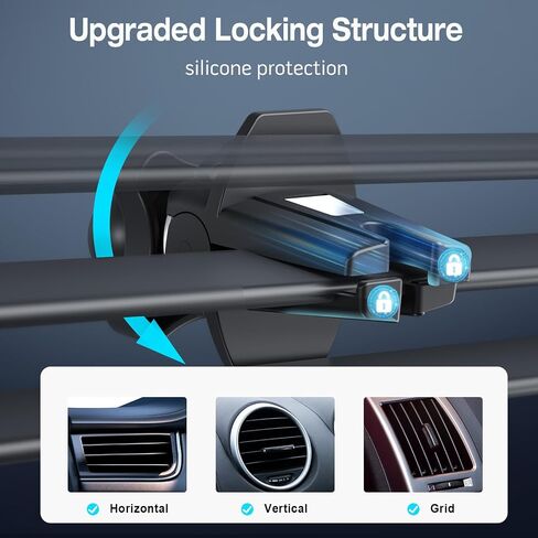 MAGJIEYX for MagSafe Car Mount Charger, Fast Charging 15W Wireless Magnetic Phone Holder [N55 Strong Magnets] Work for iPhone 17 16 15 14 Plus/Pro Max for Dashboard/Vent/Windshield Gary in Saudi Arabia