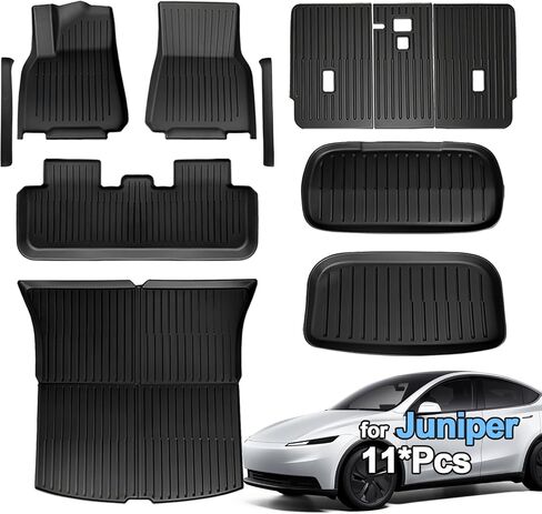 SUPER LINER Tesla New Model Y Juniper Floor Mats 2026 2027, MoldedFit™ TPE in Kuwait