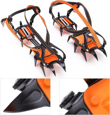 Crampons with 12 Teeth, High Strength Grip in Saudi Arabia
