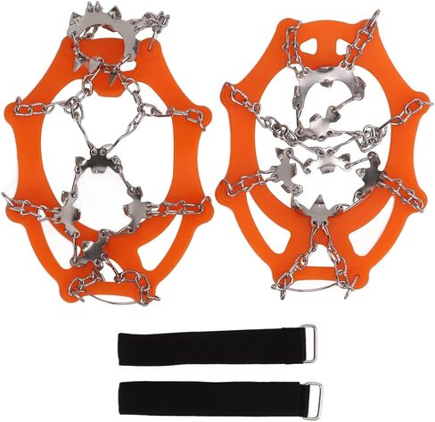 19 Teeth Crampons for Hiking, Durable Stainless Steel in Saudi Arabia