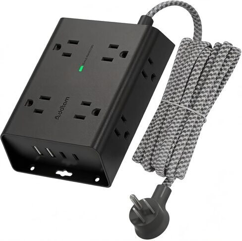 مشترك كهرباء حماية من التيار الزائد من أدتام مع 8 منافذ و4 منافذ USB (2 USB C) in Kuwait