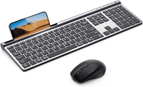 Samsers Wireless Multi-Device Dual-Mode Keyboard and Mouse Combo, Black in Saudi Arabia