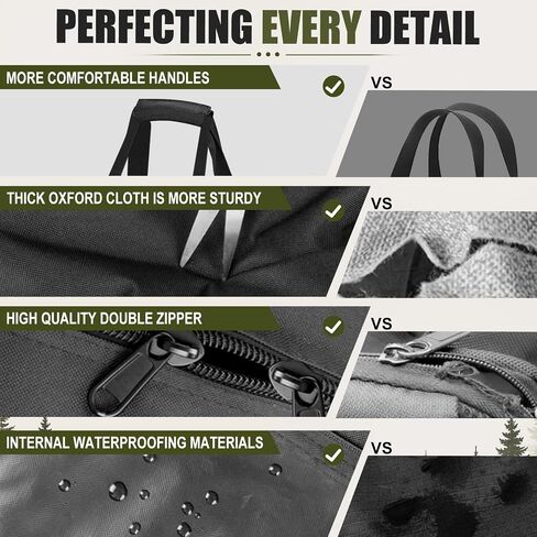 Air Mattress Storage Bag,[Large Pocket] Compatible with Twin/Queen Air Mattress | Water-Resistant Inflatable Mattress Carrying case | with Sturdy Handle, for Outdoor Travel Camping, Black in Saudi Arabia