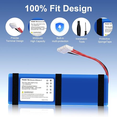 9500mAh Battery for JBL Xtreme 2/3 with Tools (Model: GSP-2S2P-XT3A) in Saudi Arabia